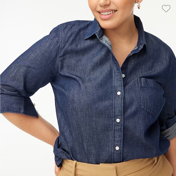NWT Chambray Shirt - Picture 2 of 5